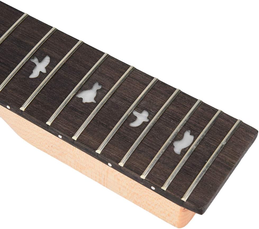Electric Guitar Neck, 22 Frets Electric Guitar Neck Fingerboard Solid Wood Blackwood Fingerboard for Electric Guitar Musical Instrument Accessories for Electronic Guitar Lovers Electric Guitar Neck