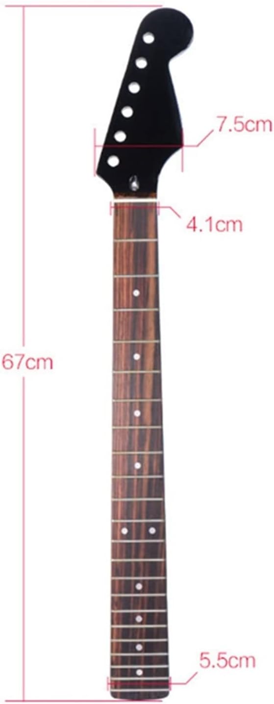 22 Frets Electric Guitar Neck Replacement Maple Neck Rosewood Fretboard Fingerboard for Electric Guitar Tool Guitar ​Neck Replacement