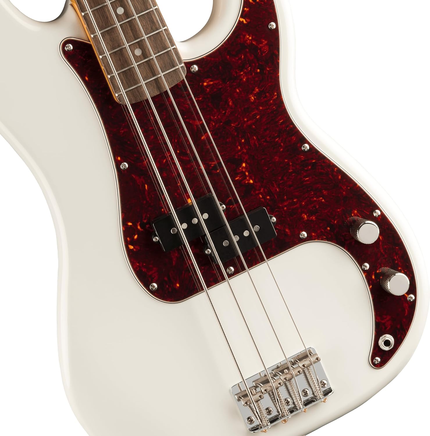 Squier Classic Vibe 60s Precision Bass, Olympic White, Laurel Fingerboard