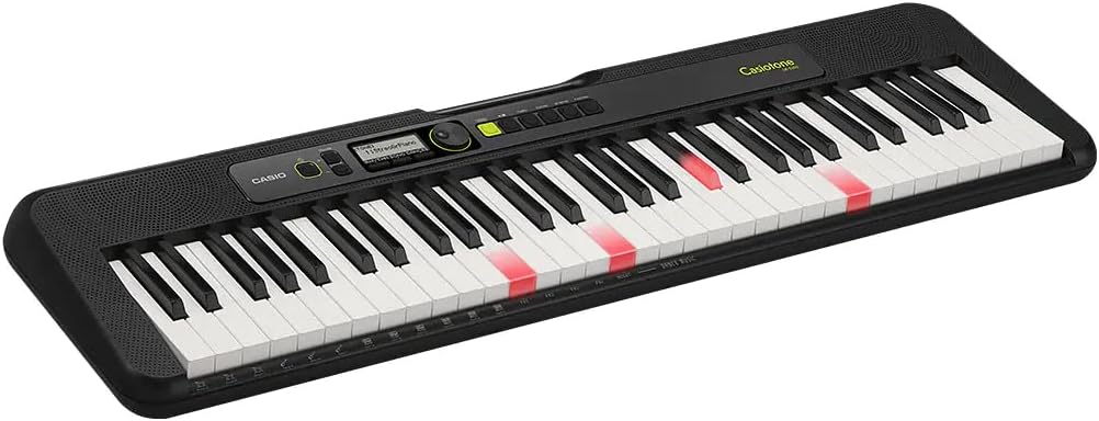 Casio LK-S250 Casiotone 61-Key Portable Lighted Key Keyboard Bundle with Adjustable Stand, Bench, Headphones, Sustain Pedal, Instructional DVD, and Austin Bazaar Polishing Cloth