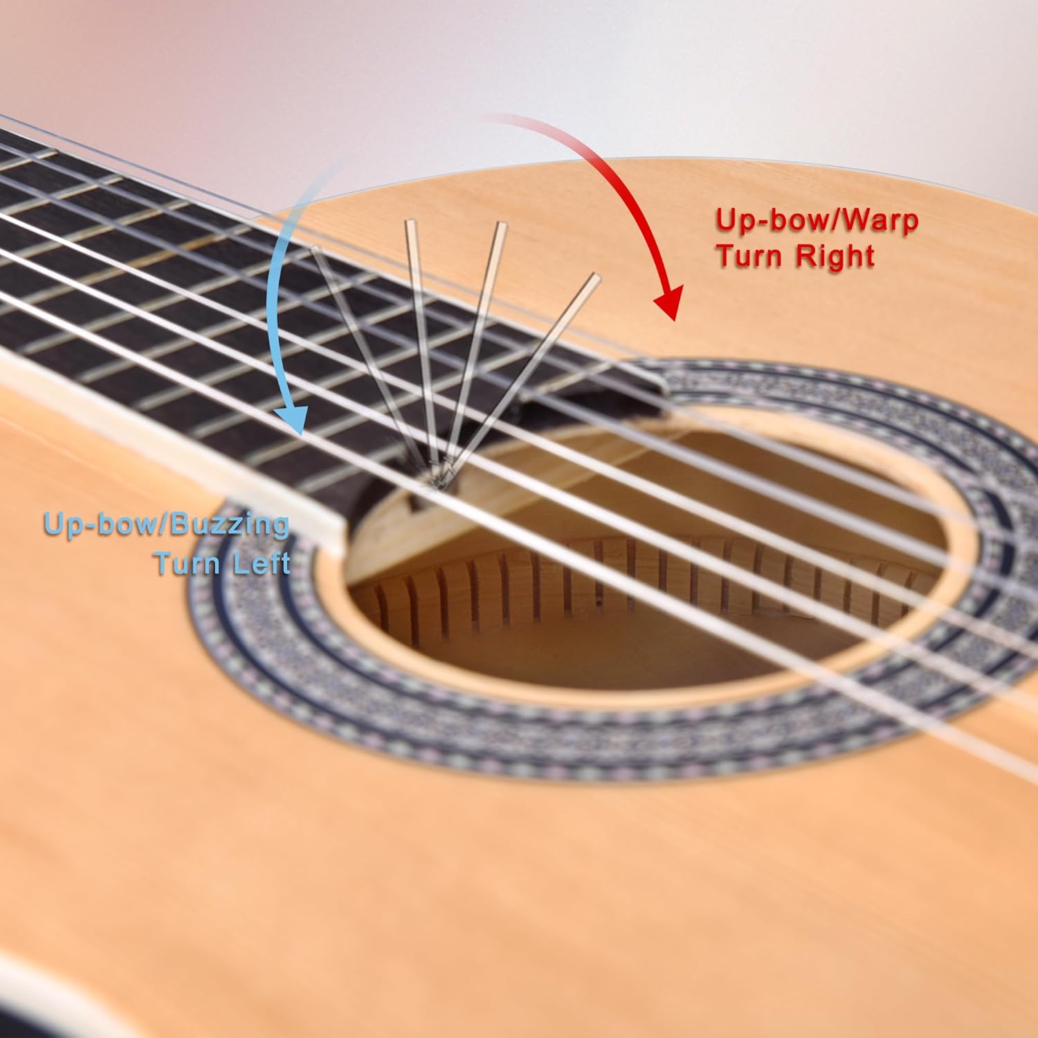 ADM Full Size Classical Nylon Strings Acoustic Guitar 29 x 75x 50mm Classic Guitarra Starter Bundle for Adult with Free Lessons, Gig Bag, Tuner, Footstool, Kids Student Beginner Kits, Nature