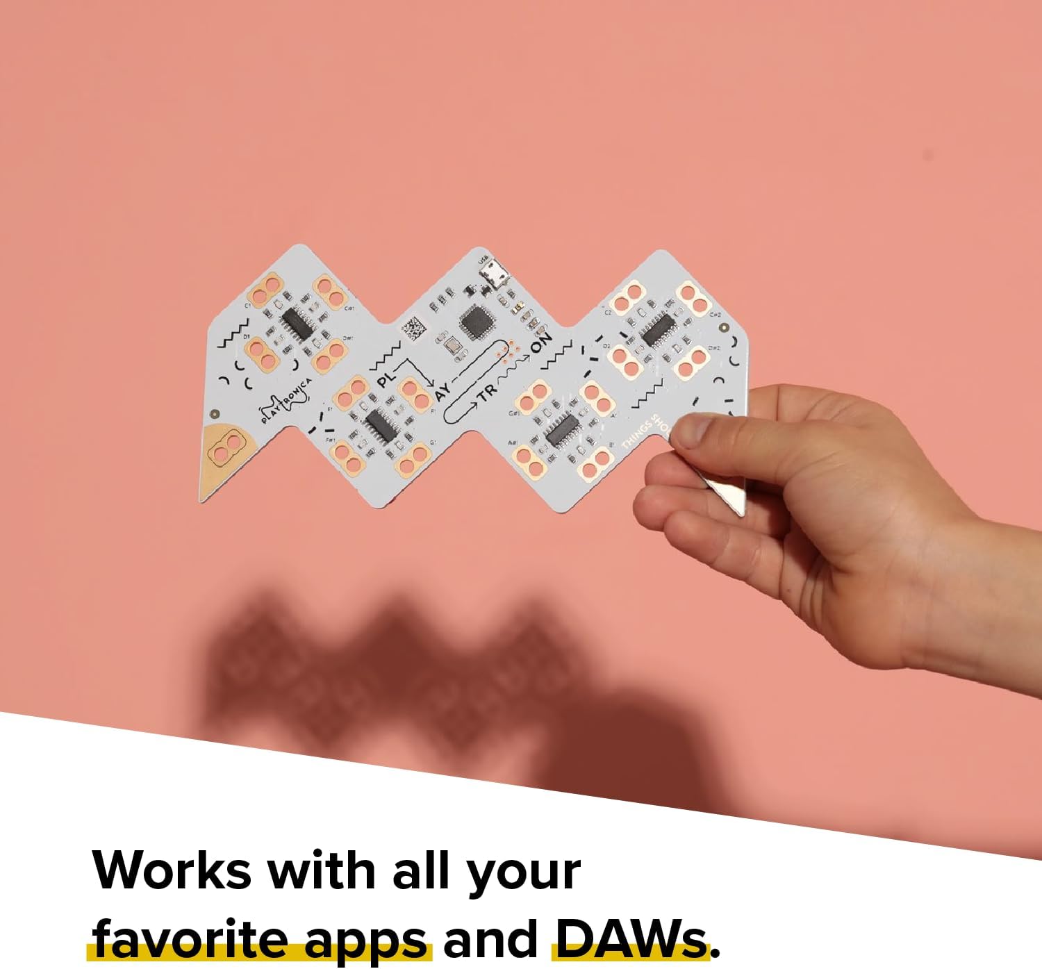 Playtron MIDI Controller, Connect up to 16 Conductive Objects and Turn Everything from Fruit to Metal into a Musical Instrument Soundbrenner