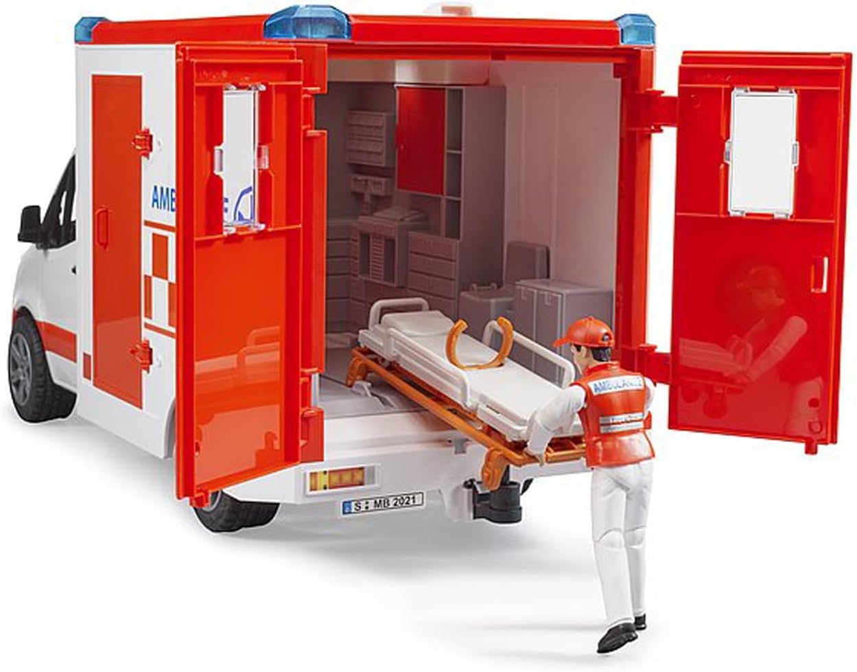 Bruder 02676 MB Sprinter Ambulance with Driver and Light + Sound Module
