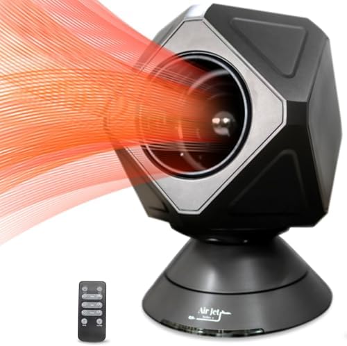 PROPER Air Jet Series-1 Infrared Space Heater Cooler Fan Combo |1500/950 Watt | 10- Fan Speeds | 5- Modes | 40-90 Degree Thermostat | For Indoor use