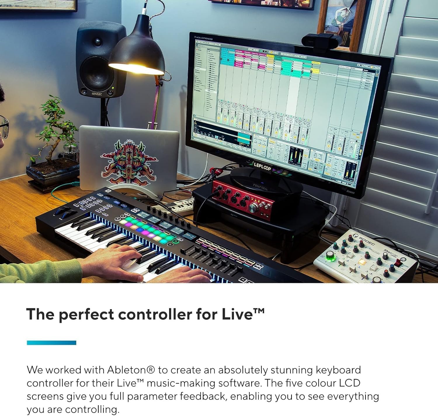 Novation 49SL MkIII, 49-key MIDI & CV equipped Keyboard Controller with 8 Track Sequencer