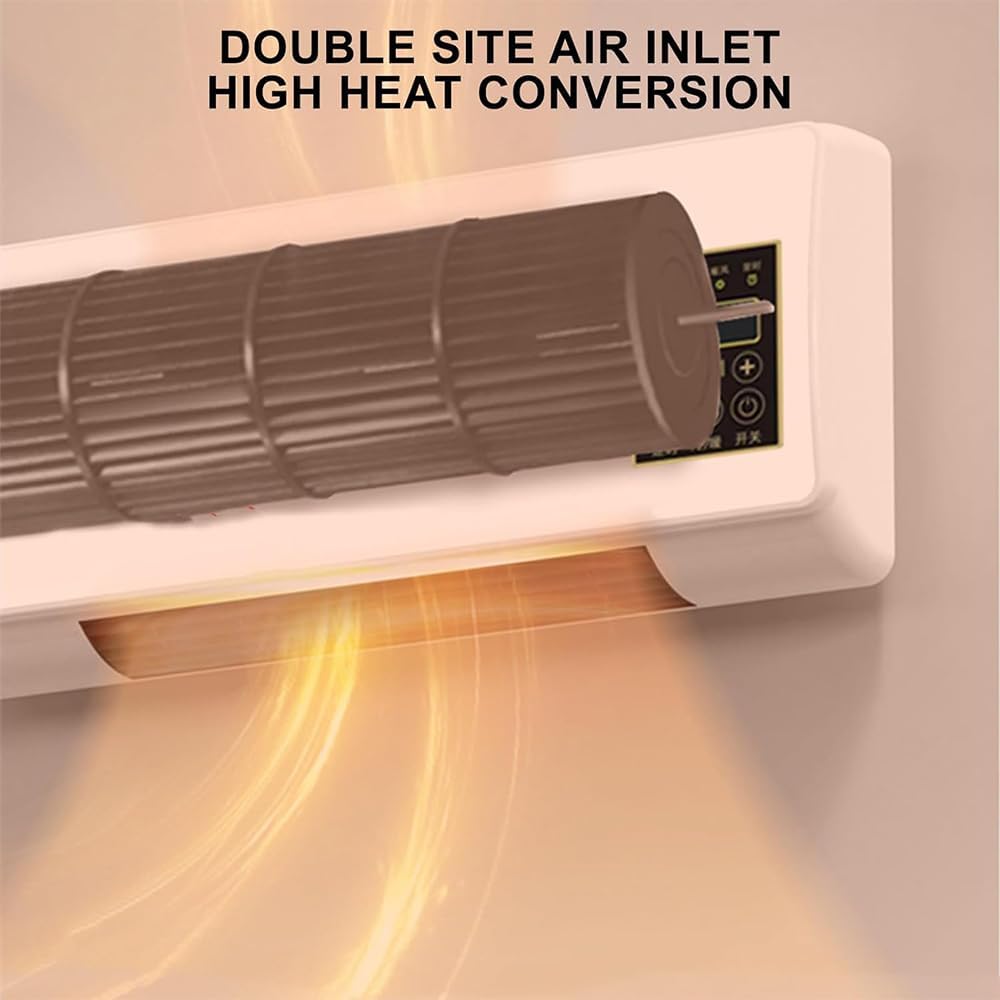 Mini Aire Acondicionado Portátil De Pared Wall Air Conditioner Fan Multifuntional for Bedroom with Precise Remote Control 6h Programmable Timing