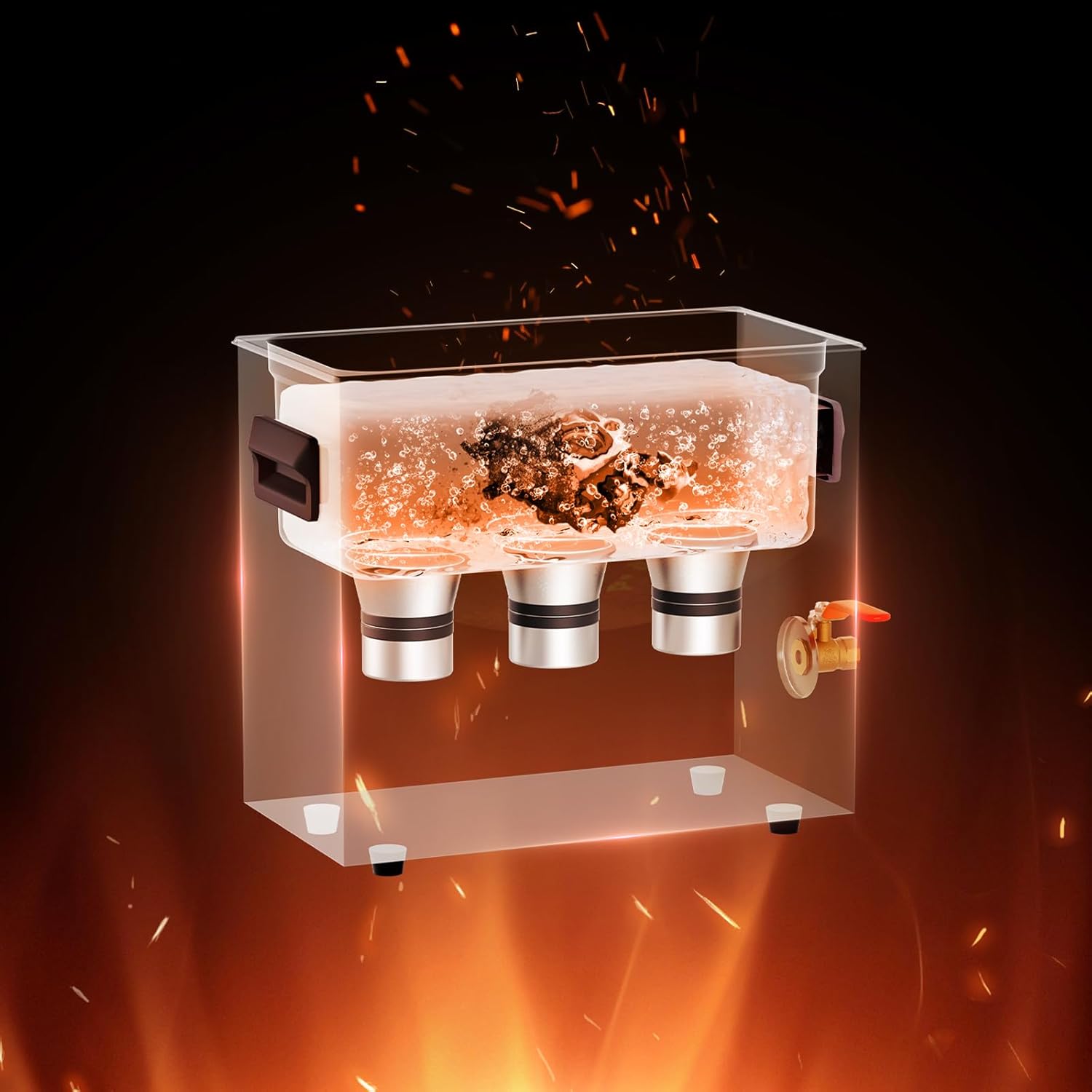 VEVOR 6L Sonic Cleaner with Heater Timer & Basket, Professional Digital Sonic Cavitation Machine, 180W Cleaning Machine for Watch Instruments, Glasses, Coin, Metal Parts, Tool