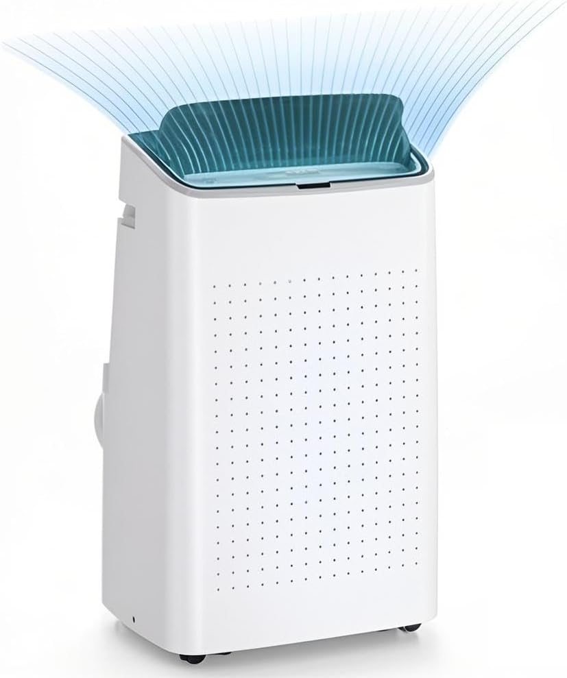 14,000 BTU Portable Air Conditioner, 3-In-1 Free Standing AC With Remote Control, Window Vent Kit, 3 Fan Speeds, 24H Timer, Garage Cooling System, Smart Home Integration