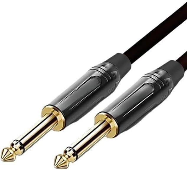 Ja-ck 6.5mm Audio Cable Male to Male Guitar Cable for Electronic Musical Instrument Connect to Audio Amplifiers, Etc(15m)