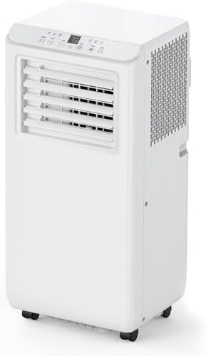 Portable Air Conditioner 8000 BTU - 3-in-1 Cooling, Dehumidifier & Fan for Up to 350 Sq.Ft - Portable AC Easy Install No Tools, Remote Control & Window Kit for Bedroom, Office, Dorm