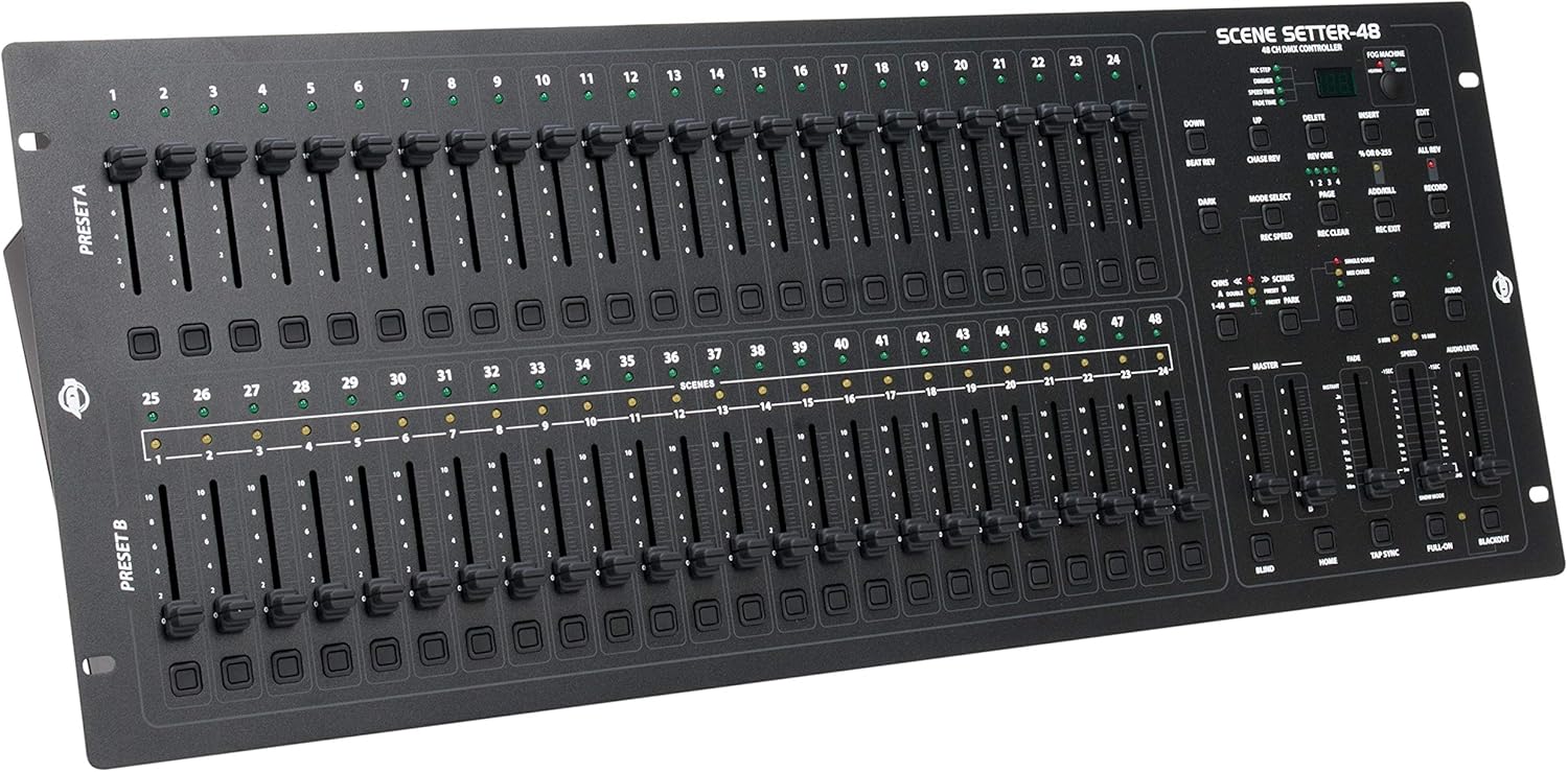 ADJ Products SCENE-SETTER 48, Channel DMX Dimming Controller, Professional Light Show Control Board