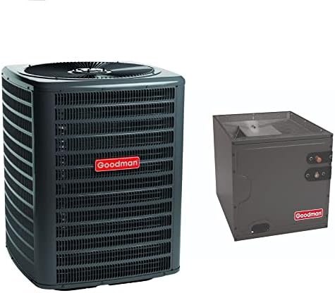 2 Ton 14.3 SEER2 Goodman Multi-Position Air Conditioner System with Models GLXS4BA2410 and CAPTA2422A3