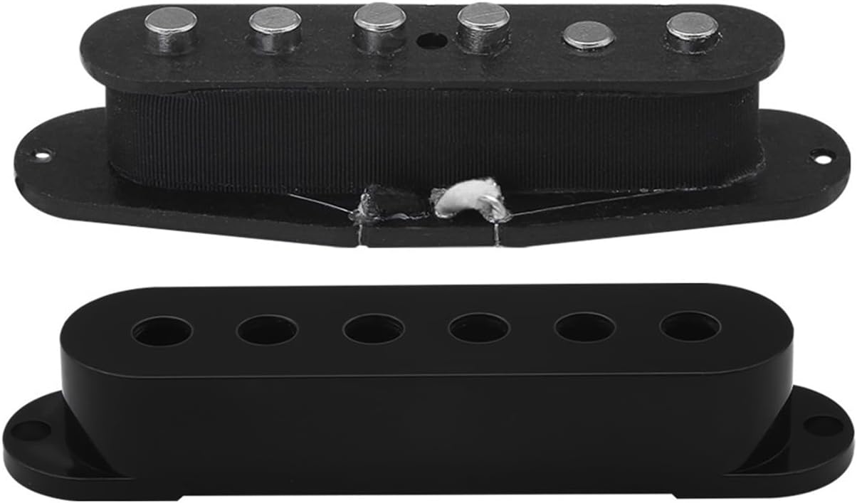 Black SSS Staggered Pole Top Alnico 5 Single Coil Pickup for for ST Electric Guitar Parts Replacement Electric Guitar Pickups Set