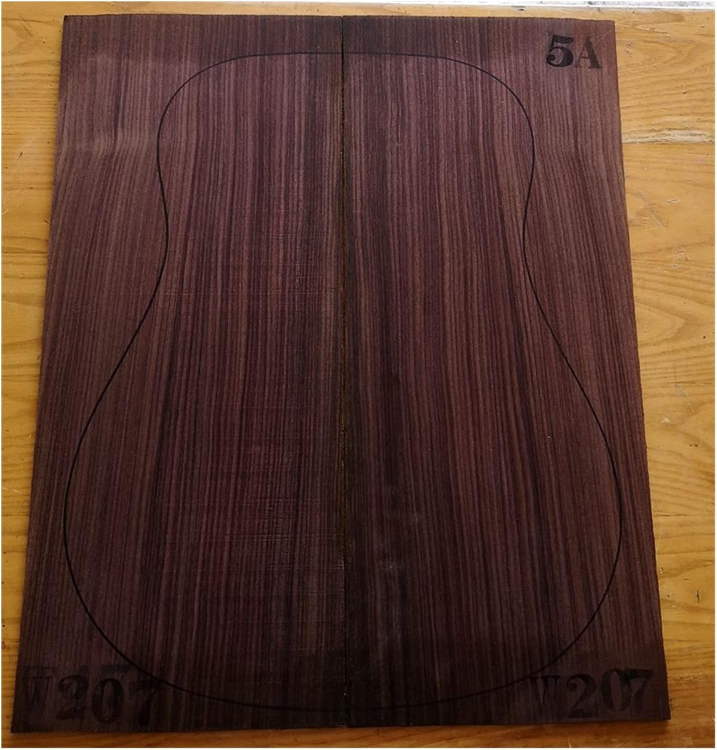 India Rose Wood Back Panel Wool Guitar Production Material Accessories DIY Guitar Kit (Color : 25)