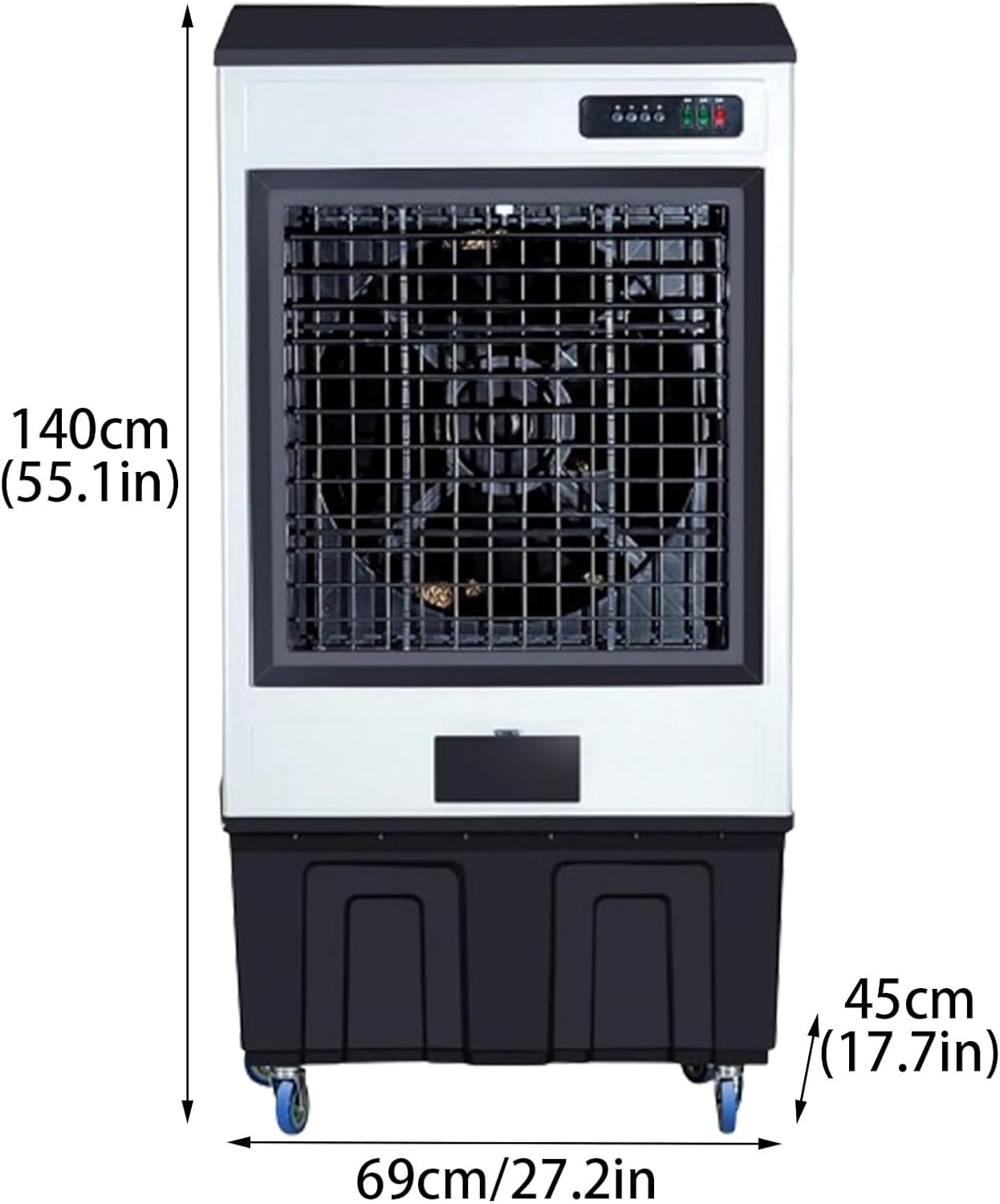 Portable Air Conditioners, Evaporative Air Cooler with 8 Ice Packs, 3 Speeds, Personal Swamp Cooler for Bedroom Home Office(69 * 45 * 140cm)