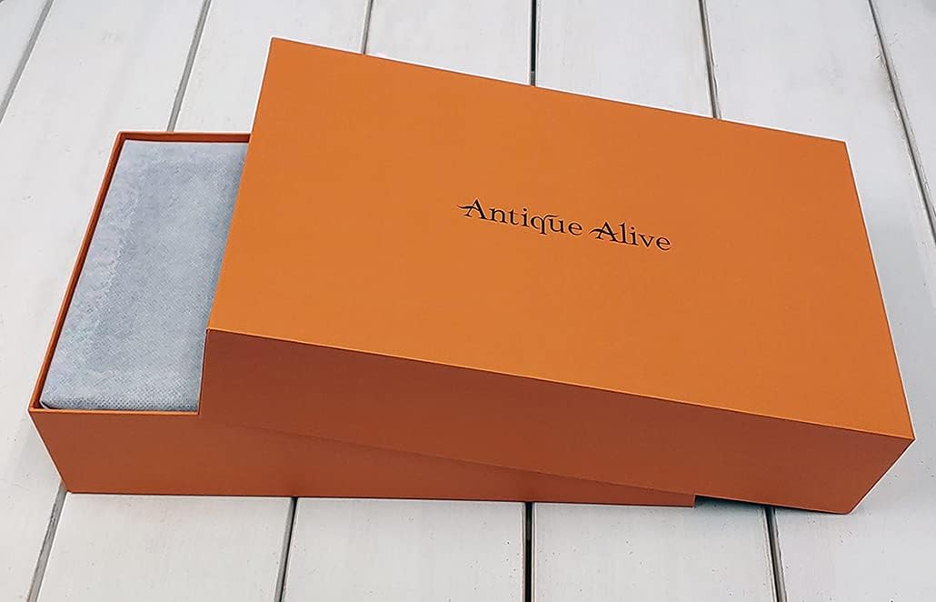 Antique Alive Mother of Pearl Wood Sunglasses Box Eyeglasses Valet Display Storage Case for Glasses, Watches, Jewelry, Trinkets Wooden Accessory Organizer Gift (Crane & Pine Black)