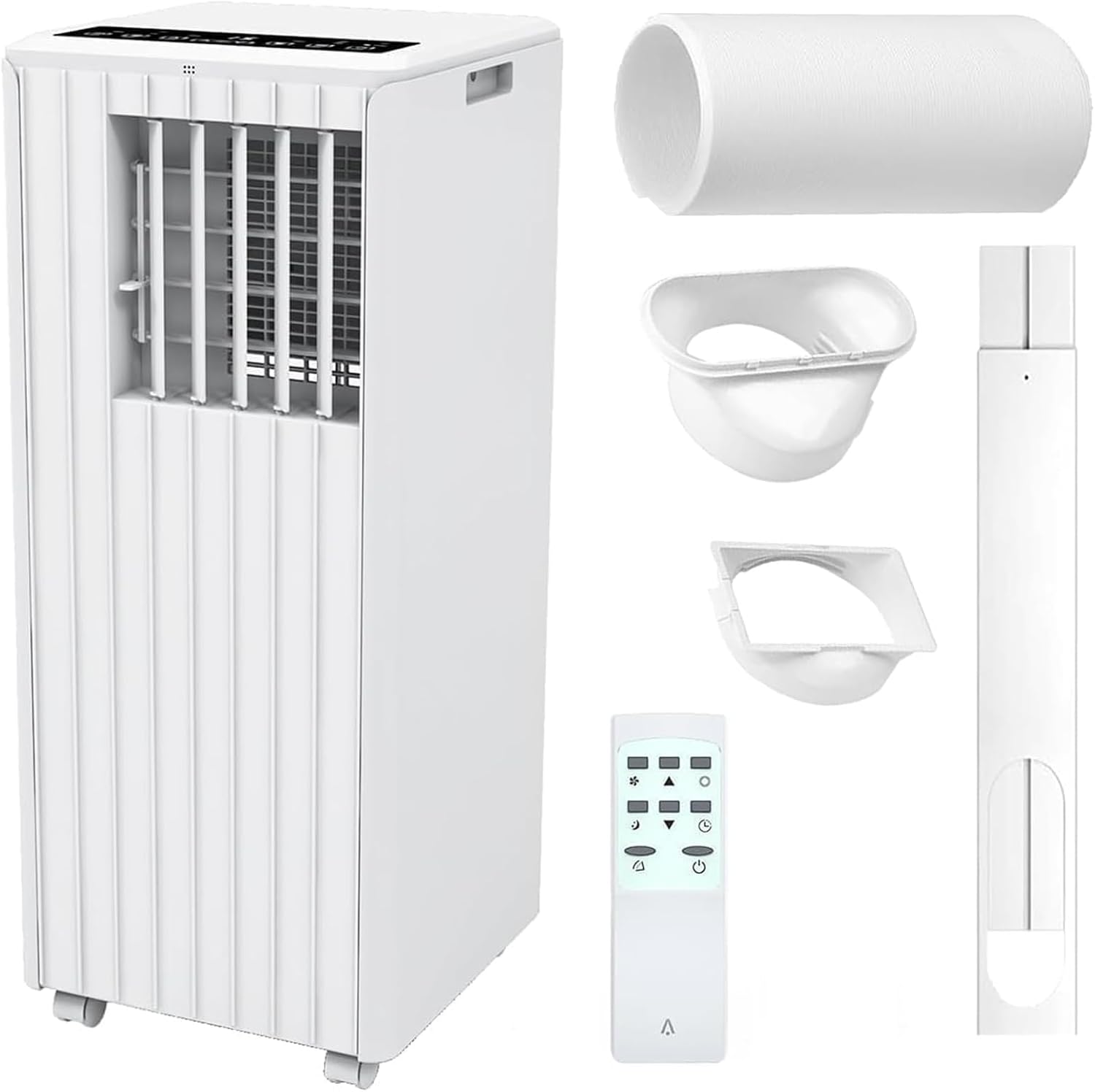 8000 BTU Portable Air Conditioner, 3-In-1 Portable AC Unit with Dehumidifier & Fan for 350 Sq. Ft Room, Standing Air Conditioner with Remote & Window Kit, 24H Timer, Sleep Mode