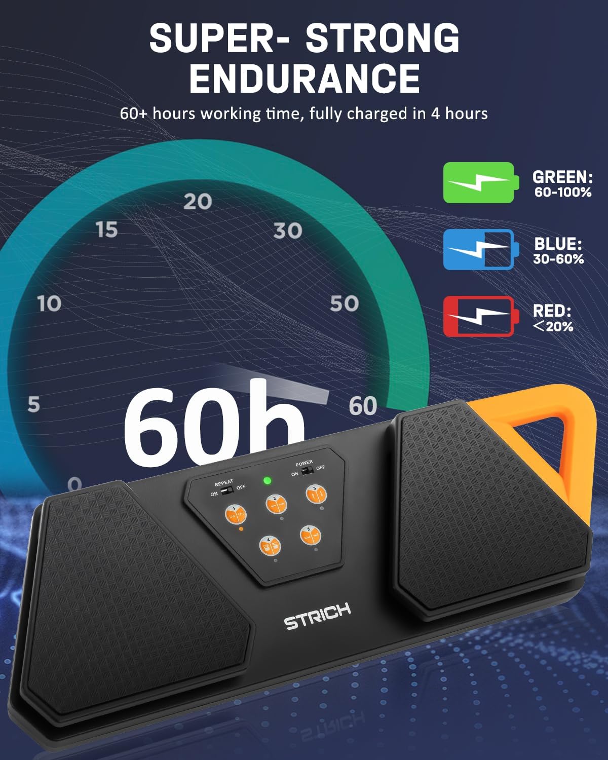 STRICH 88 Keys Weighted Keyboard with Sustain Pedal, Hammer-Action Digital Piano, SPT-10X Page Turner Pedal for Musical Instruments