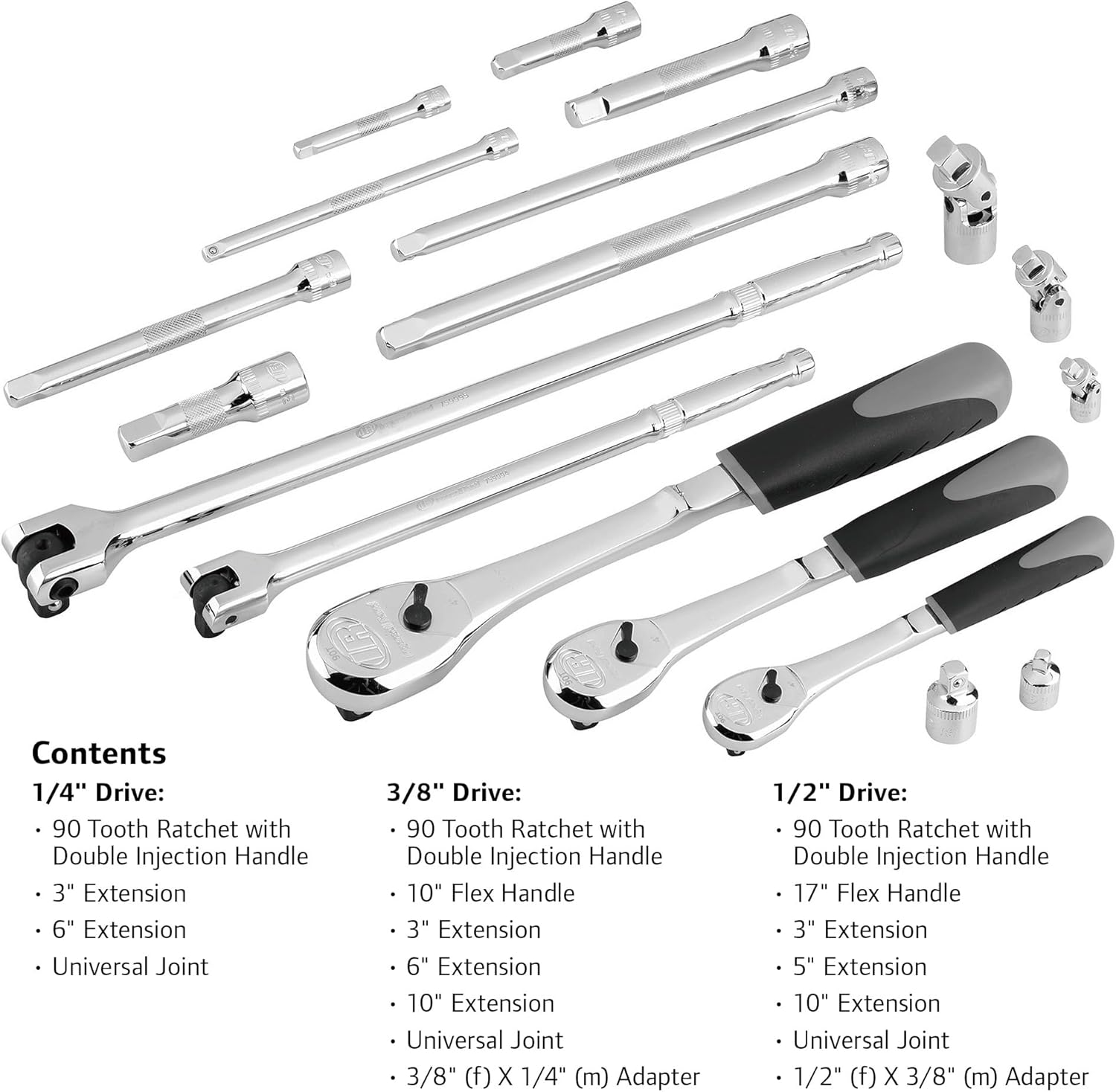 Ingersoll Rand 19 Pc. Master Ratchet and Socket Accessory Set- 752025