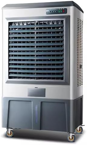 Swamp Cooler Air Conditioner, Industry Portable Evaporative Air Cooler, 120°Oscillation Air Cooler, 3 Wind Speeds, 120L Large Water Tank for Outdoor Indoor Use