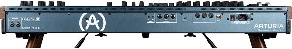 Arturia PolyBrute Analog Morphing Matrix Synthesizer Bundle with Piano Bench (Black, Small)