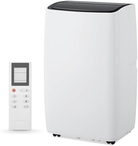 12,000 BTU Portable Air Conditioner, Cools Up to 550 Sq. Ft, 3-In-1 Room Air Conditioner with Remote/24Hrs Timer, Easy Install Kit for Home