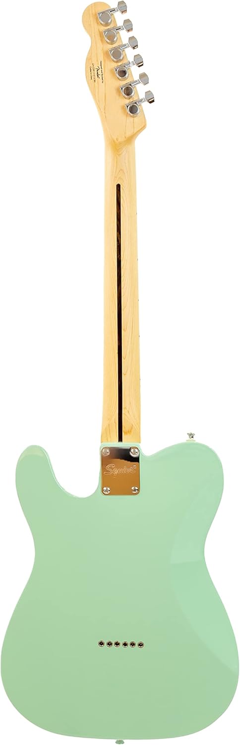 Fender Affinity Series Telecaster - Surf Green Bundle with Gig Bag, Tuner, Strap, Picks, and Austin Bazaar Instructional DVD