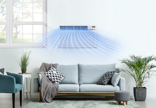 LG 9,800 BTU Through-the-Wall Air Conditioner, Cools 450 Sq.Ft. (18' x 25' Room Size), Electronic Control with Remote, 2 Cooling & Fan Speeds, 4-Way Air Deflection, Supplemental Heat, 230/208V