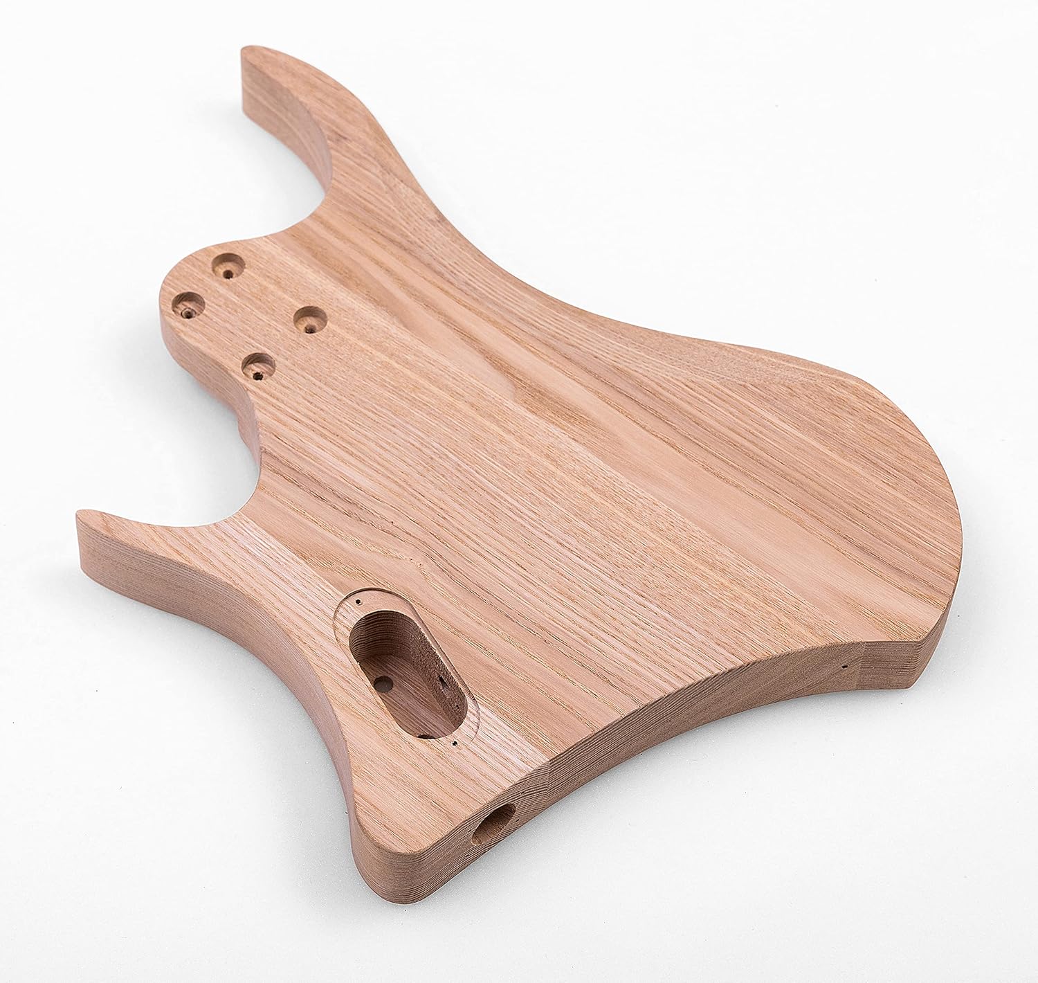 DIY Headless Electric Guitar kits, Elm Body, H-H Pickup Configuration, Natural