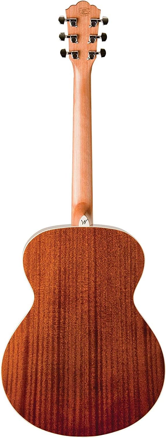 Washburn Harvest 6 String Acoustic Guitar, Right, Natural (WG7S-A)