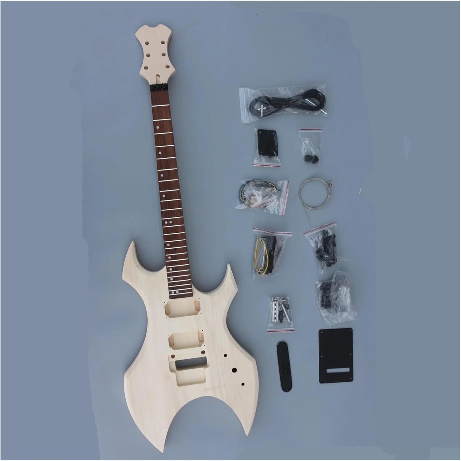 Guitar Body Guitar Replacement Parts 1set Guitar KitGuitar Neck Guitar Body Unfinished Hollow Electric Guitar