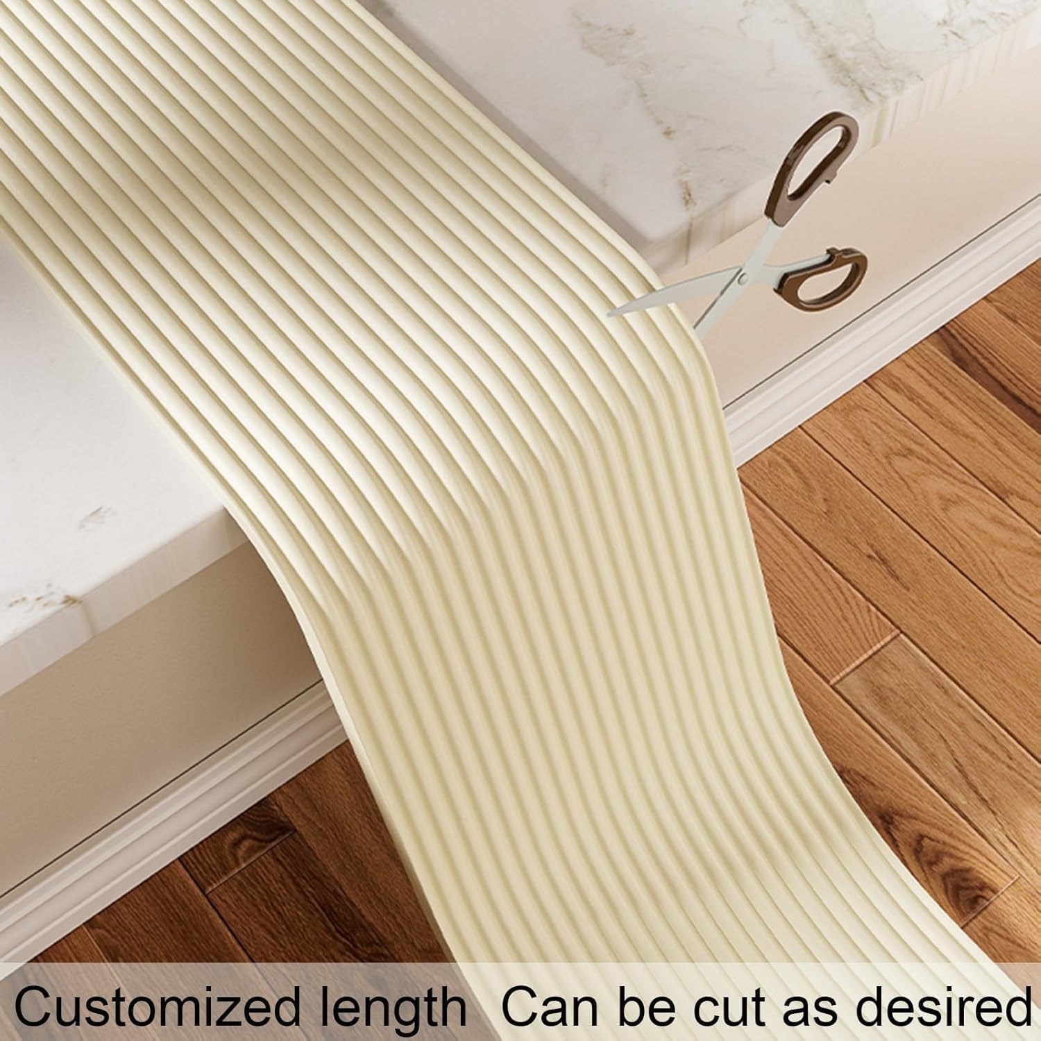 Furniture Edge Corner Guards, Furniture Corner Protectors Soft Extra Wide Guard Self Adhesive Bumpers Wall Protector Foam Padding for Garage Fireplace Table Stair(Woody,16.4ft/5m)