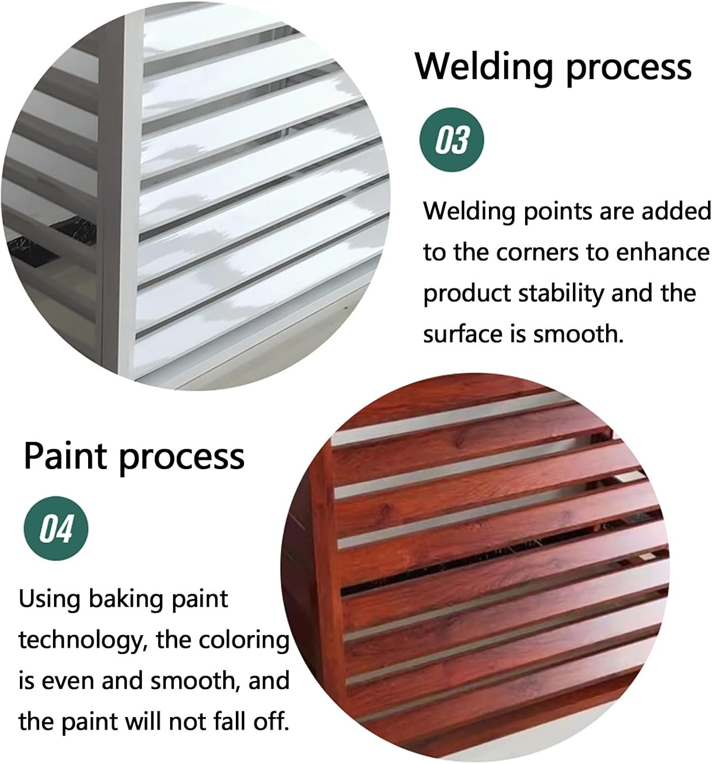 Outdoor Window Privacy Screen Aluminum Protective Cover, Air Conditioner Cover for Outside Units, Air Conditioning Cover Trash Can Enclosure Flower Stand for Patio Lawn (Color : B