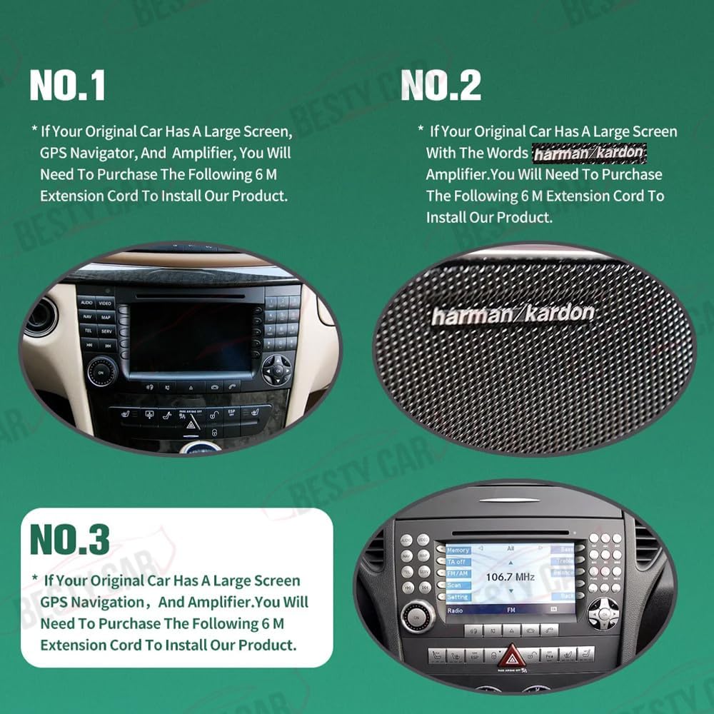 16pin Extension Amp Bypass Power Cable for Mercedes S-Class E Class W220 SL with D2B Most Fibre Optic Amplifier