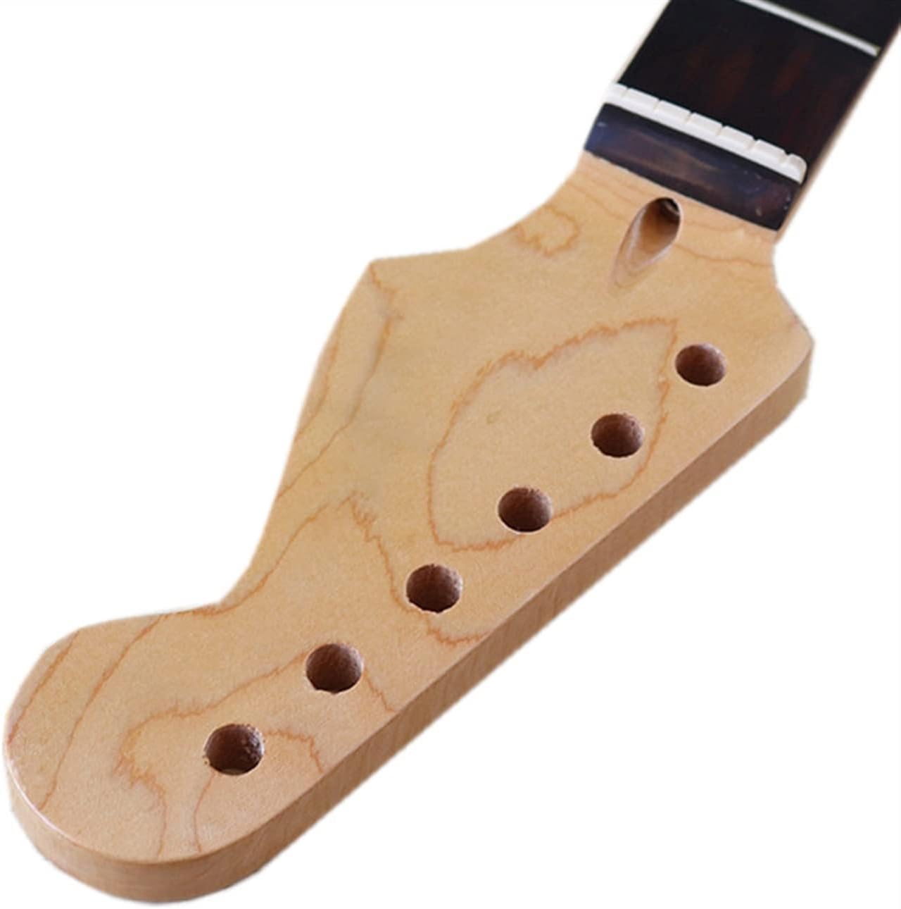22 Frets Inlay Dots Maple Electric Guitar Neck Rosewood Fingerboard Wood Color Guitar Accessories Unfinished Guitar Neck