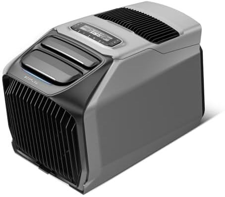 EF ECOFLOW WAVE 3 Portable Air Conditioner, 1800W/6100 BTU Cooling and 2000W/6800 BTU Heating, 1000W Fast Charging in 75 mins, 8H Wireless Running, APP Control, for Camping, Vanlife, RVs