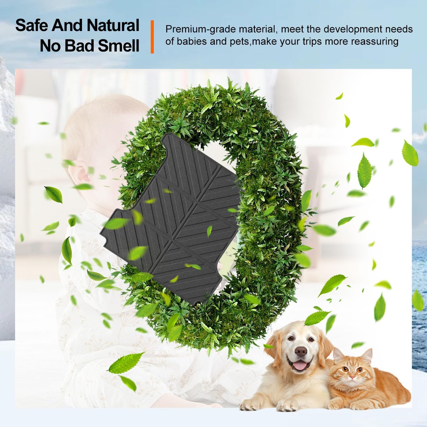 powoq 5.7FT Bed Mat Compatible with 2019-2026 Dodge Ram 1500 Bed Liner All Weather TPE Truck Bed Mat Replacement for 2019-2026 Dodge Ram 1500 Accessories (Truck Bed Mat)