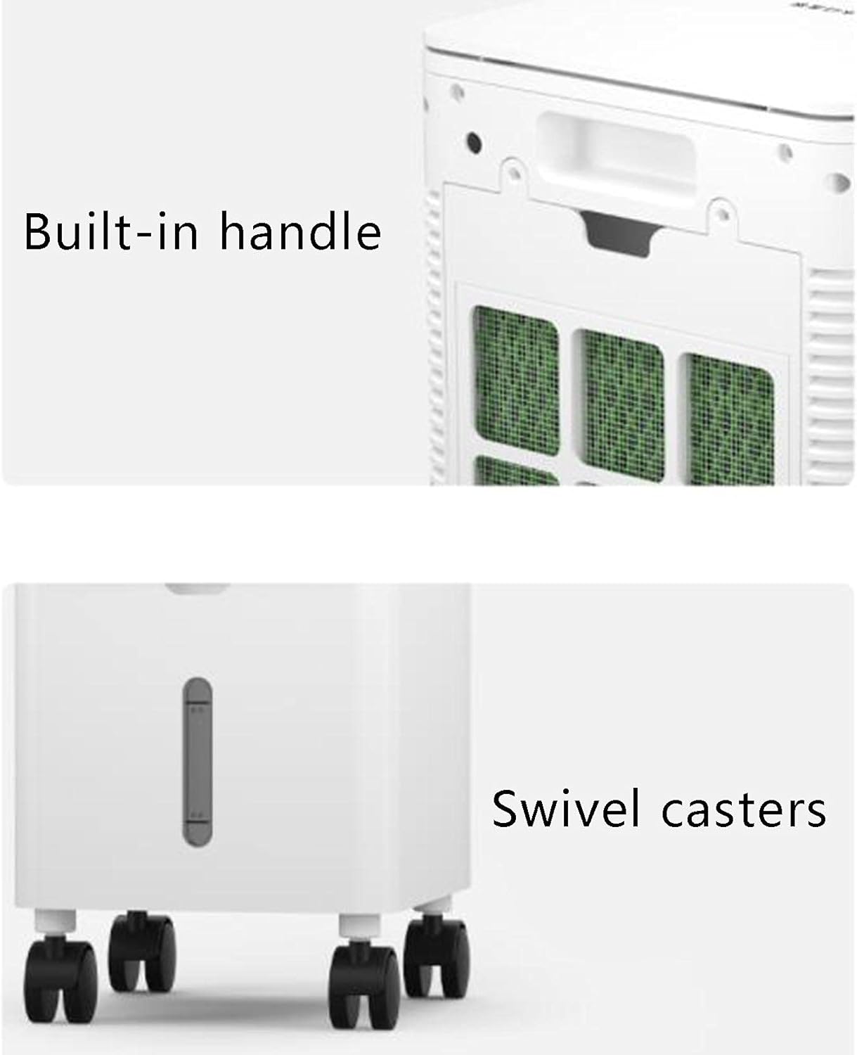 3-in-1 Evaporative Air Cooler Mobile Air Conditioners Cooling & Humidifier & Purifier,Silent,3 Speed 3 Modes Uto Oscillation 12H Timer for Home,Office-Remote Control A