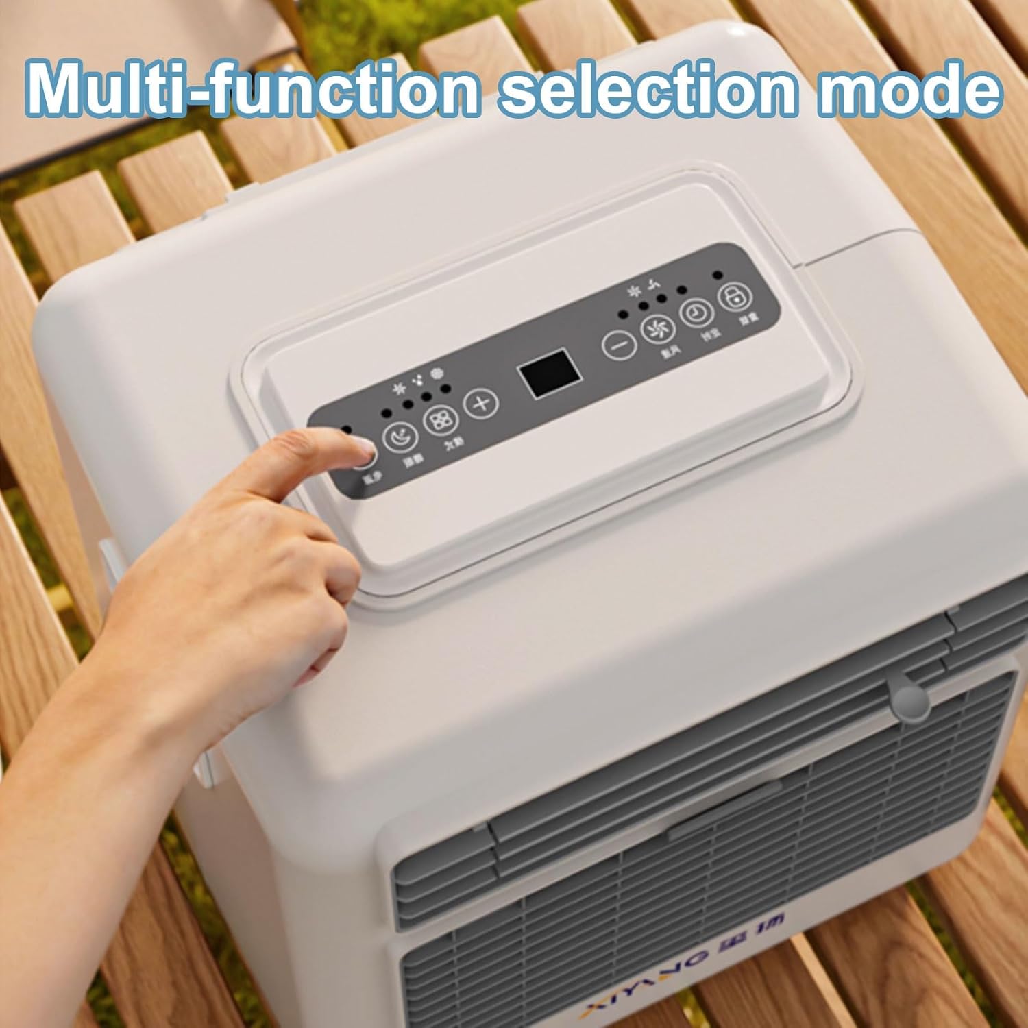 Portable Air Conditioners No Windows Needed Camping Ac with Keypad and Remote Control 3 Wind Speeds 12H Appointment Timer Small Tower Fan for Home Office