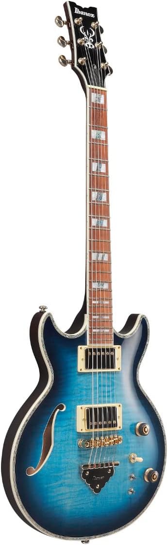 Ibanez AR520HFM Hollowbody Electric Guitar - Light Blue Burst