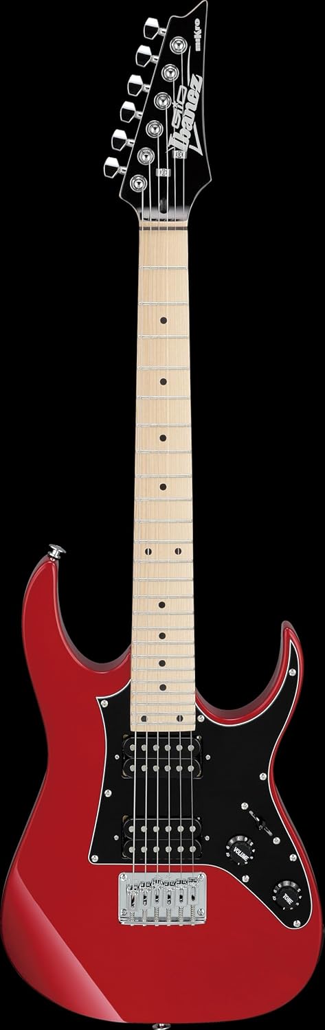 Ibanez GRGM 6 String Solid-Body Electric Guitar, Right, Candy Apple (GRGM21MCA)
