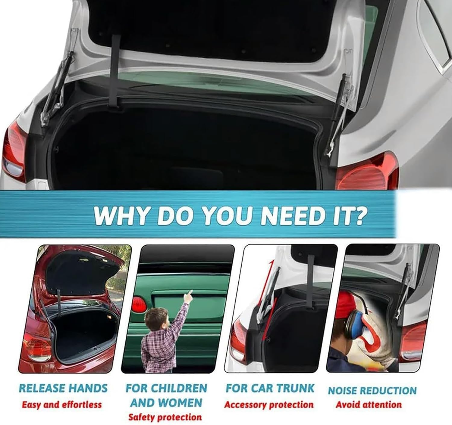 for Chevrolet Colorado GMC Canyon 2023 2024 2025 2 Pcs Car Rear Tailgate Boot Gas Struts, Boot Trunk Gas Spring Hydraulic Shock Lift Support Rod Styling Accessories