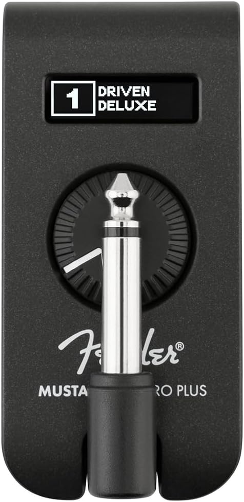 Fender Mustang Micro Plus Headphone Amplifier Bundle with 12x Guitar Picks and Instrument Polishing Cloth - Rechargeable Battery, Bluetooth Audio Streaming and 50 Amp and Effects Models