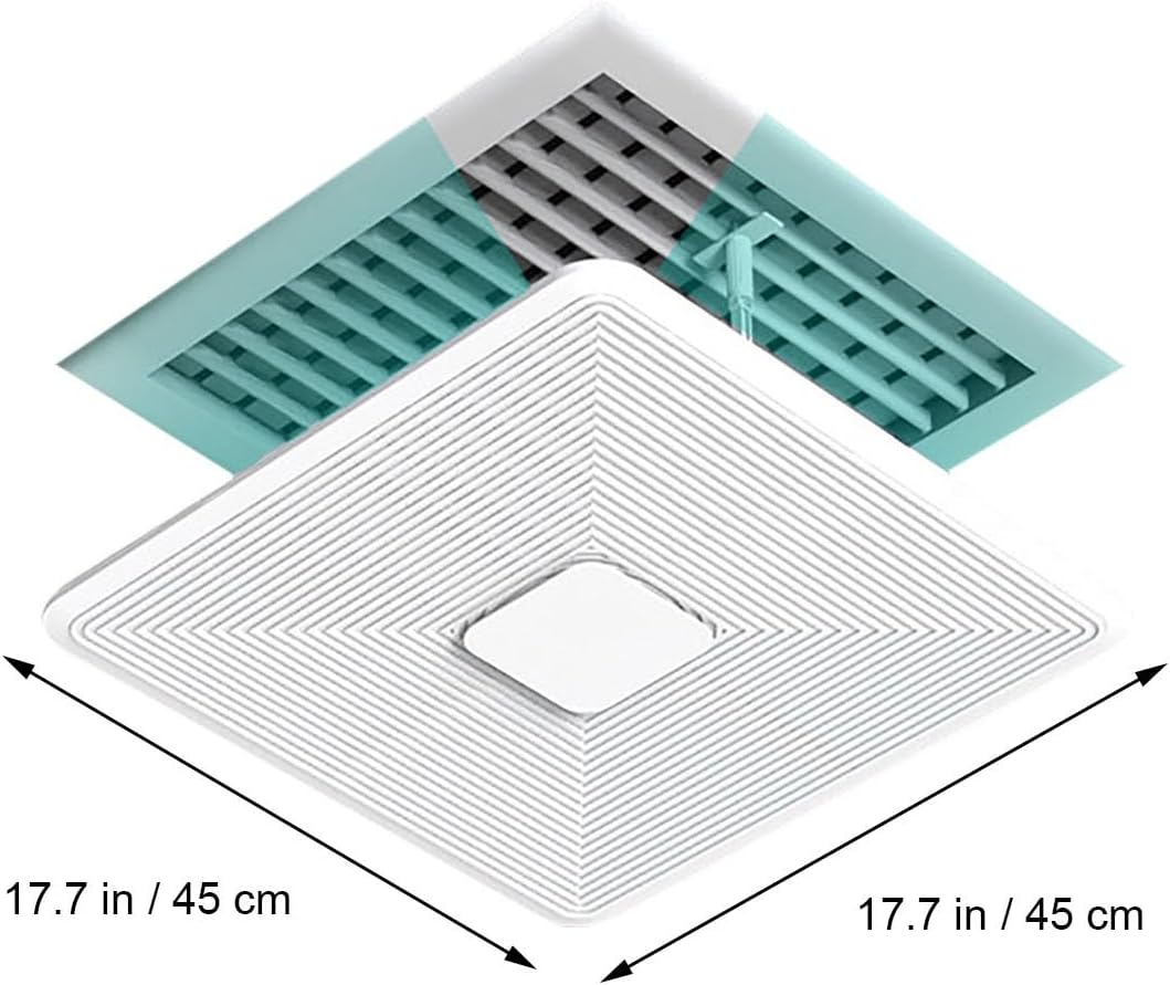Dual-Layer Ceiling Vent Deflector, Breathable Design, Air Conditioner Deflectors, AC Wind Deflector for Office and Home Use