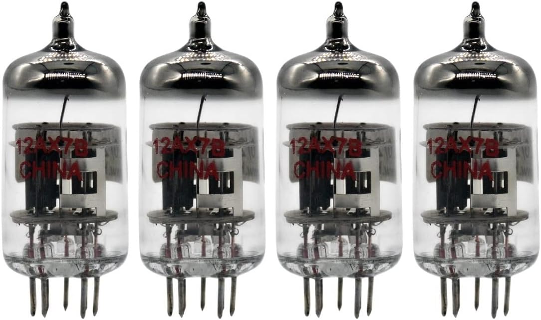 12AX7B ECC83 Valve Tube Pre-amp Guitar Amp Replace EH 12AX7-T 12AX7-S Mullard (Color : 2pcs Matched Pair)