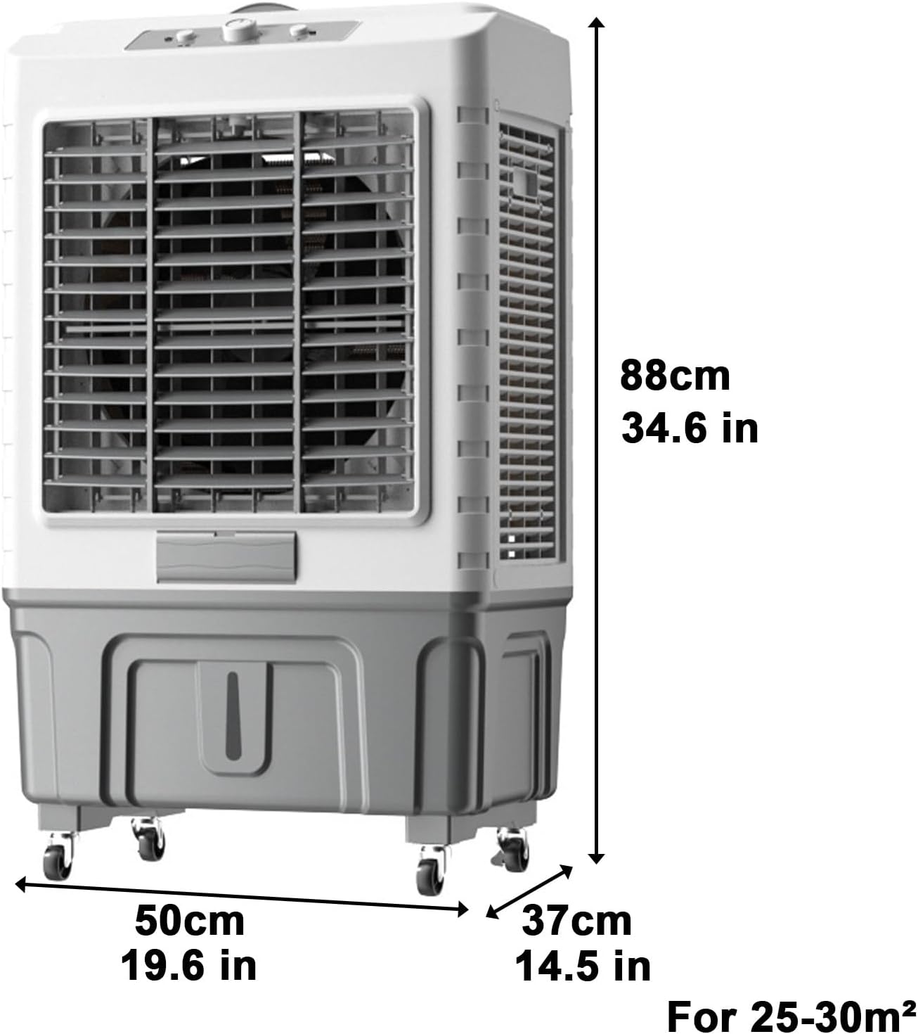 Swamp Cooler, Windowless Air Conditioner, Evaporative Air Cooler with 13.2gallon, 4 Ice Packs, 3-in-1 Cooling Fan w/3 Mode & 3 Speed, 7H Timer & Remote for Home Office Garage Outdoor(50x37x88cm/19.6x1