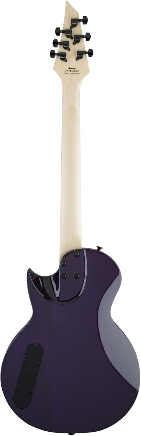 Jackson JS Series Monarkh SC JS22Q Electric Guitar (Transparent Purple Burst) Bundle with Jackson Monarkh Molded Case (2 Items)