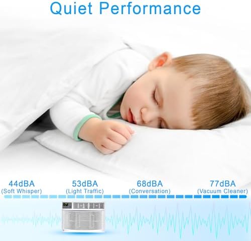 10000btu Window Air Conditioner, Ac Window Unit with Remote Control, Reusable Filter, Air Conditioner Window Rooms Up to 450 Sq.Ft