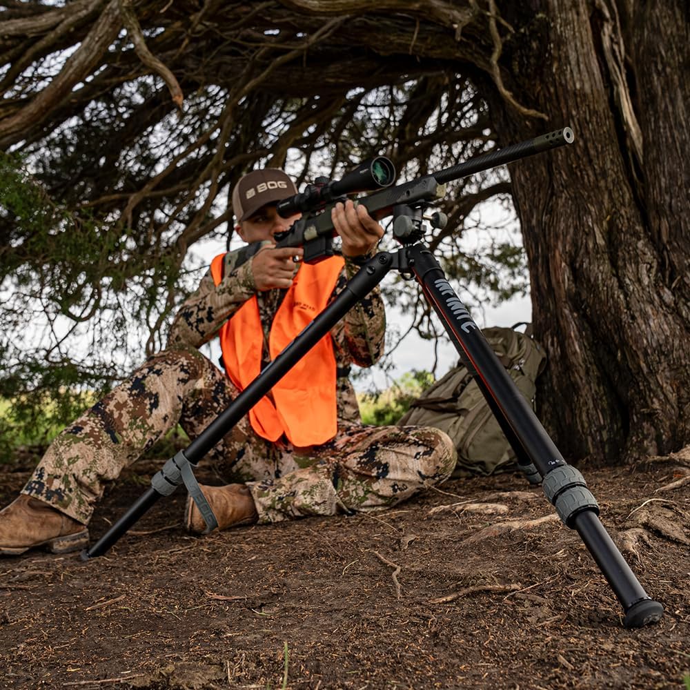 BOG ARCA Swiss Infinite Tripod with 360 Degree Ball Head, Quick-Release Arca Swiss Mount System, and Integral Bubble Level for Hunting, Shooting, Outdoors