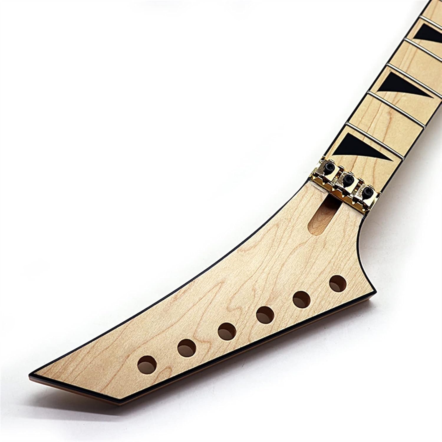 ZUZU 6 Strings Electric Guitar Neck Wood Guitar Neck Matte 24 Frets Unfinished Guitar Neck